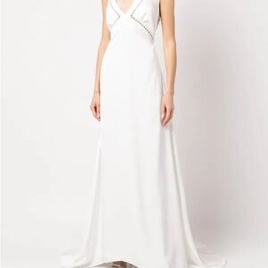 Sachin & Babi Astor gown with pearls